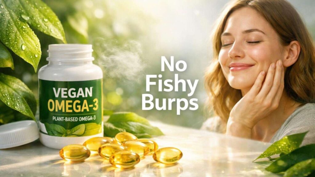 vegan omega 3 without fishy burps india algae supplement capsules healthy lifestyle