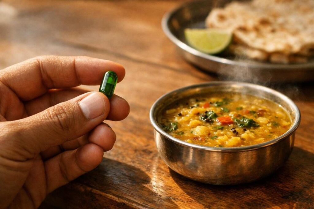 Taking vegan DHA with food for better absorption — first time guide for Indian vegetarians