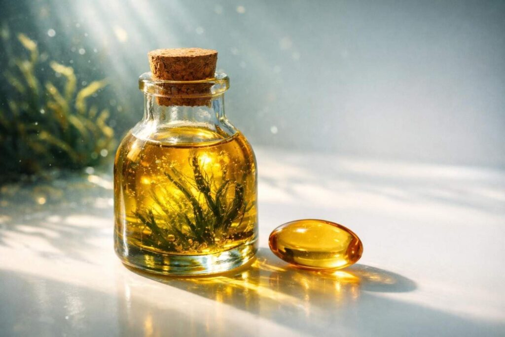 Algal oil vs fish oil for thyroid health — vegan DHA comparison for Indian vegetarians