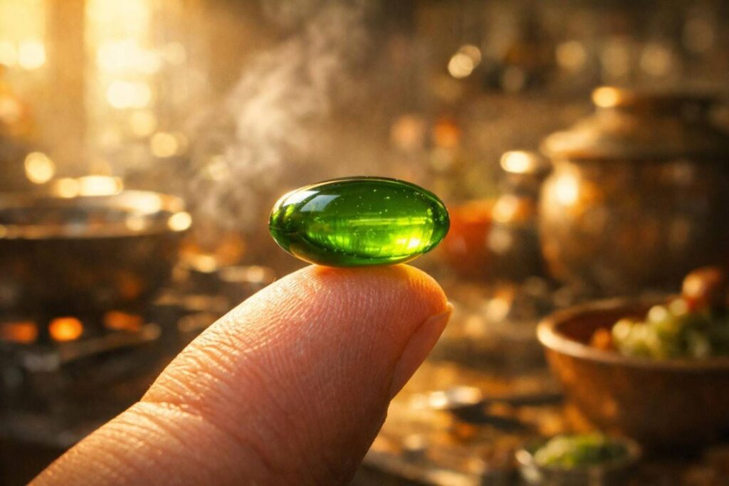 Best vegan omega 3 supplement for thyroid health in India — algal DHA capsule
