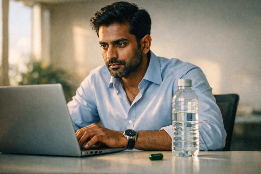 Vegan omega 3 results for office workers India — improved focus and reduced screen fatigue weeks 5 to 8 
