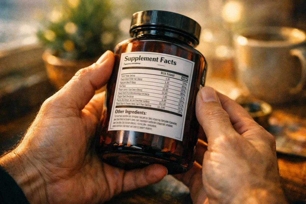 Checking actual DHA content on supplement label