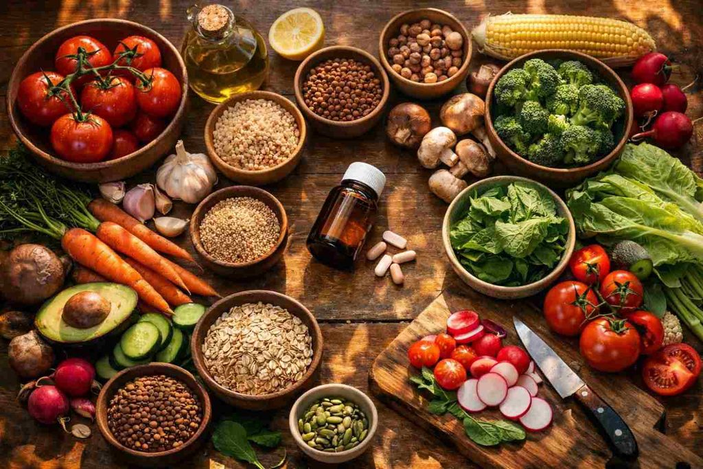 Diet and lifestyle alongside omega 3 for liver health