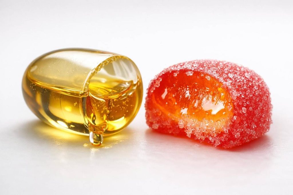 Inside a DHA capsule versus a gummy
