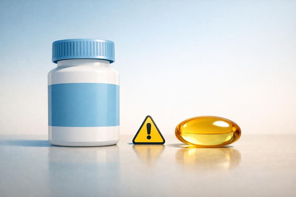 Omega 3 and medication interaction caution