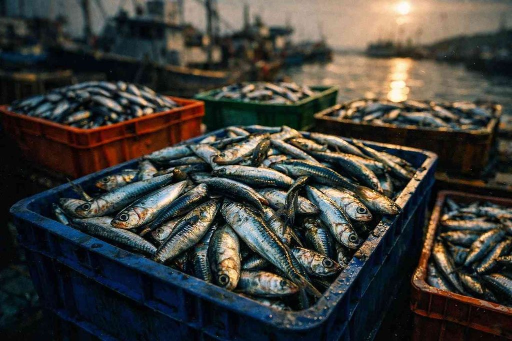 Anchovies and sardines used as raw material for how fish oil is made