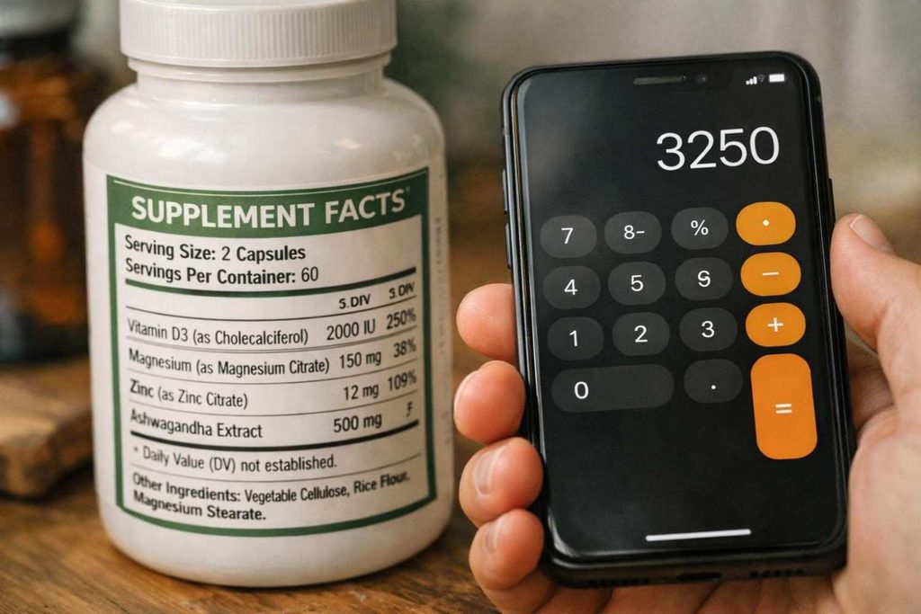 Calculating vegan omega 3 DHA percentage