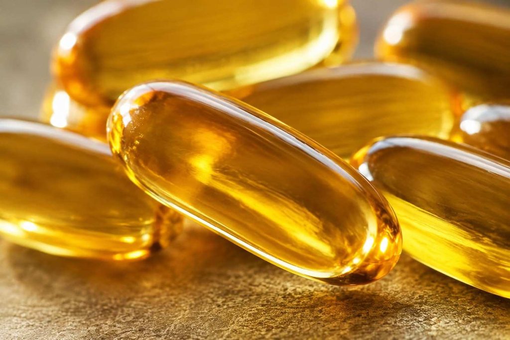 Gelatin softgel shell used in most fish oil capsules