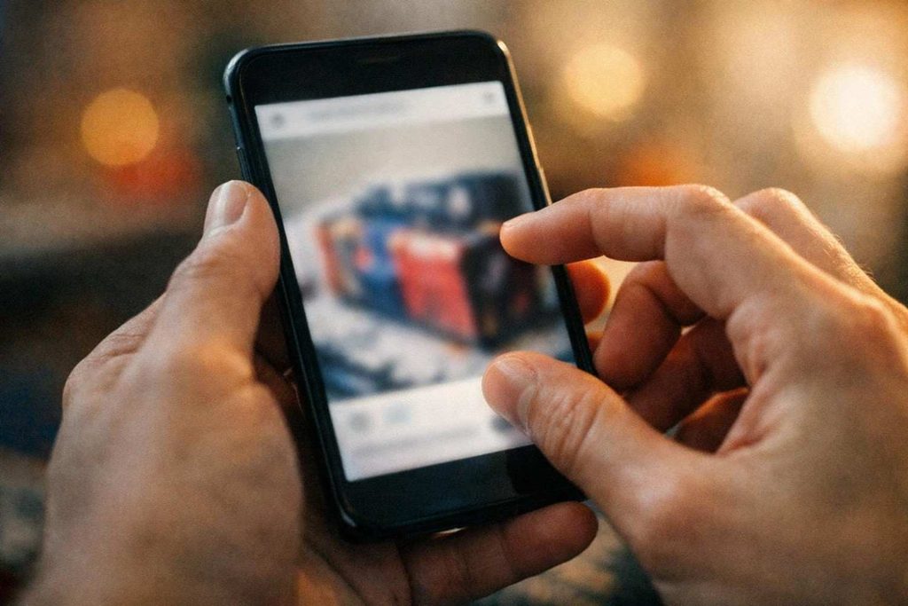 Checking customer photos and questions before trusting a listing 