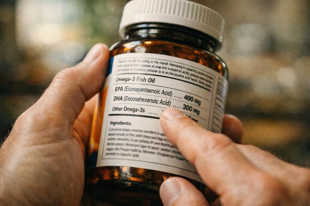 Checking EPA and DHA content before buying