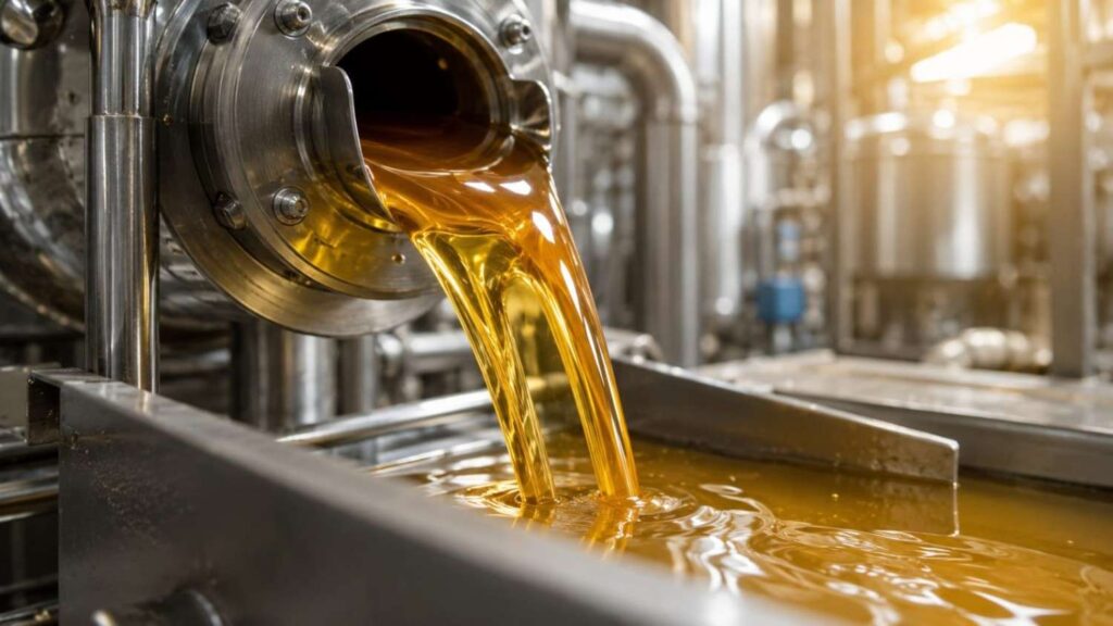 How is fish oil made — golden fish oil during industrial processing